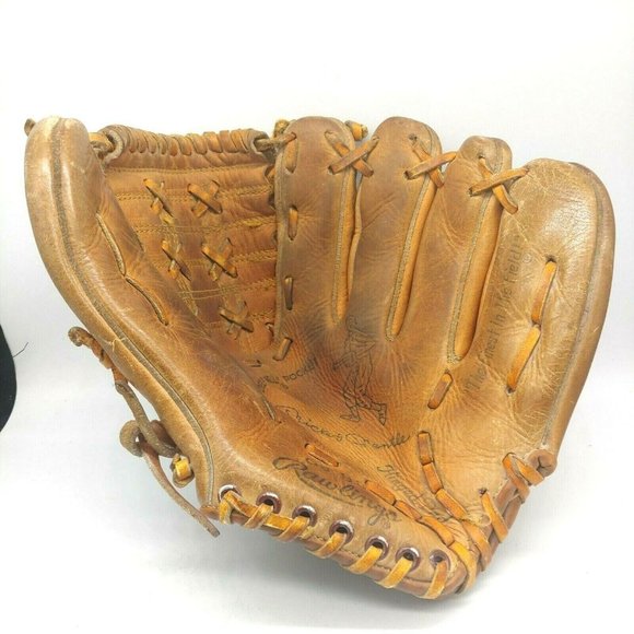 VINTAGE GJ 99 MICKEY MANTLE RAWLINGS SIGNATURE YOUTH GLOVE - Picture 1 of 11